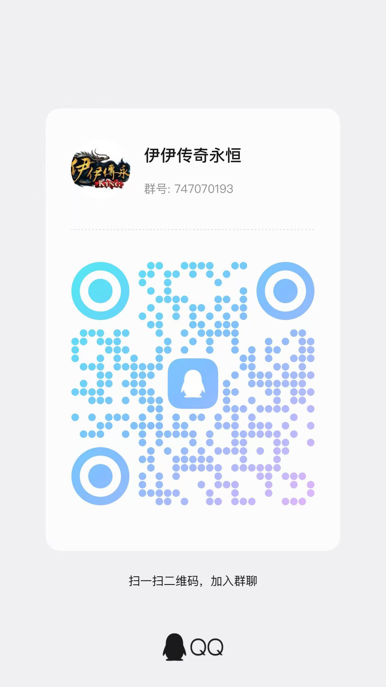 伊伊QQ 玩家群二维码